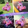 3 Unicorn Remote Control Car for Girls, 360° Rotating 4WD Stunt RC Cars with Cute Lights, Rechargeable Toys-Kid for Birthday Gifts