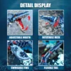 4 805 PCS Blue Dinosaur Building Blocks Toys Model Mosasaurus Dinosaur Assemble Puzzle Bricks Toy Sets