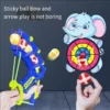 Catapult Sticky Ball Bow & Arrow Target, Parent-Child Interactive Throwing & Shooting Dart Board Game Toy