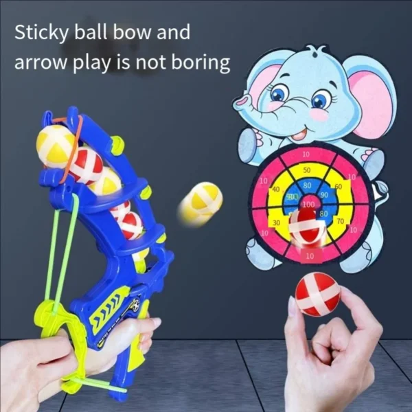 Catapult Sticky Ball Bow & Arrow Target, Parent-Child Interactive Throwing & Shooting Dart Board Game Toy
