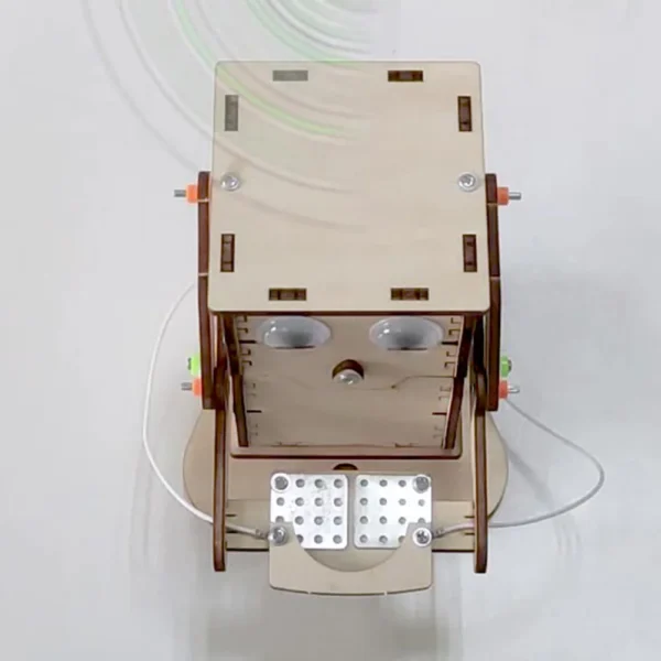 Robot Eating Coin Wood DIY Model Teaching Learning Stem Project for Kid Science Education Experiment Education Toy Assemble Kit