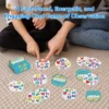 5 Flipair Number and Shape Matching Card Game Fun Visual Perception Game for Family School Parties and Travel