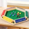 5 Wooden Shut The Box Dice Game Six Sided Number Flipping Board Game for Family Fun