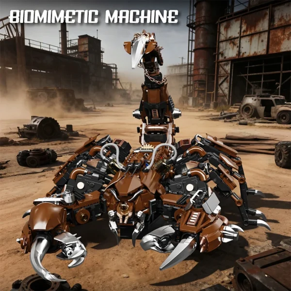 Mechanical Scorpion Building Blocks Cyberpunk Robot Animal Model Technical Bricks Set Construction Toy 1074pcs