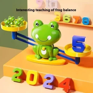 Frog Math Balance Toy Stem Learning For Toddlers 3-5 Educational Counting Game With Numbers Cognitive Development Kit