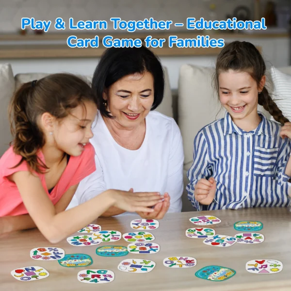 6 Flipair Number and Shape Matching Card Game Fun Visual Perception Game for Family School Parties and Travel