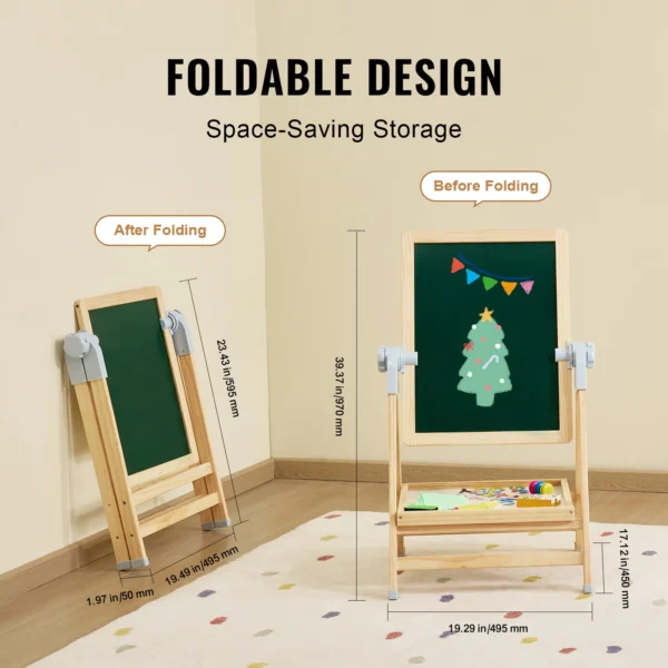 SucceBuy Standing Magnetic Drawing Board WordPad Art Easel with Painting Accessories Children Educational Toys for Kids Boy Girl