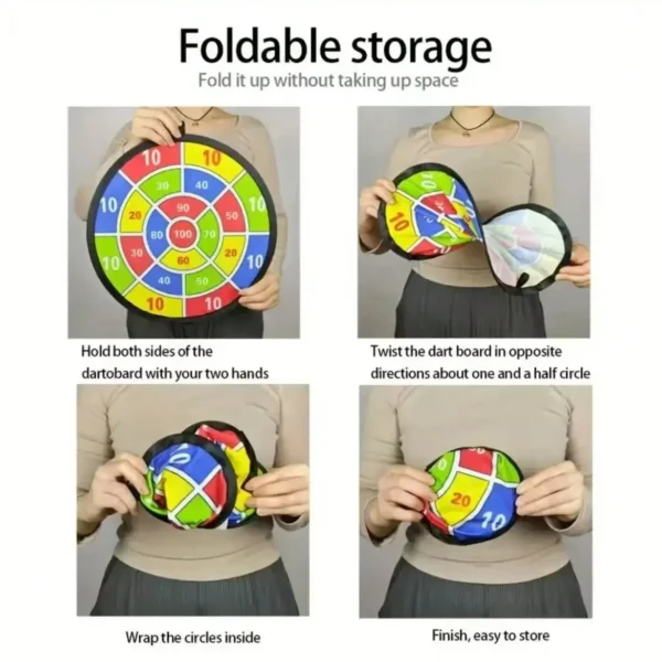 7 6pcs/12pcs Sticky Ball Dart Board Set Indoor & Outdoor Toy set for kids
