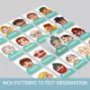 Guess Who I Am Puzzle Game Two Person Interactive Portable Tray Puzzle Board Game Suitable for Children