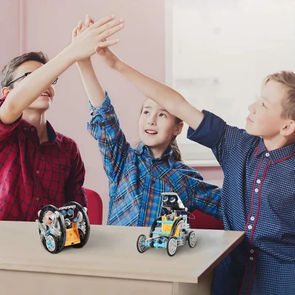 8 13-in-1 Solar Powered Robot Kit STEM Educational DIY Assembly Toy with Intelligent Science Puzzles
