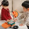 9 Tic-Tac-Toe Board Board Multifunctional Electronic Games Montessori Puzzle Table Game Chess Chess Set Portable For Adults Kids