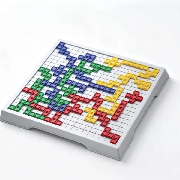 Colored Squares Strategy Board Game Family Educational Intellectual Puzzle Desktop Jigsaw Toy For Kids Adults Party Indoor Game