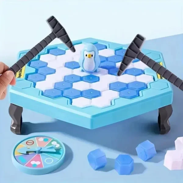 Save Penguin Knocking Ice Toy Ice Breaker Knocking And Disassembling Wall Board Game Novelty Game Interactive Toy