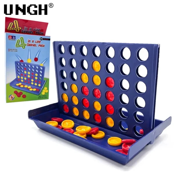 Four In A Row Bingo Chess Connect Classic Family Board Game Educational Strategy Toy for Kids Children and Adults