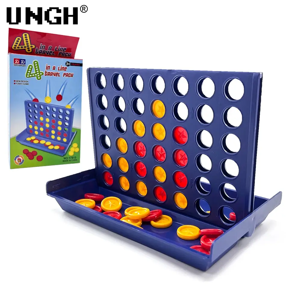 Four In A Row Bingo Chess Connect Classic Family Board Game Educational Strategy Toy for Kids Children and Adults