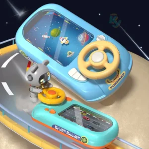 Racing Car Electronic Adventure Game Steering Wheel Driving Toy Children Simulation Vehicles With Music Sound For Kids